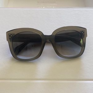 Celine Big Audrey Sunglasses - sheer green/grey